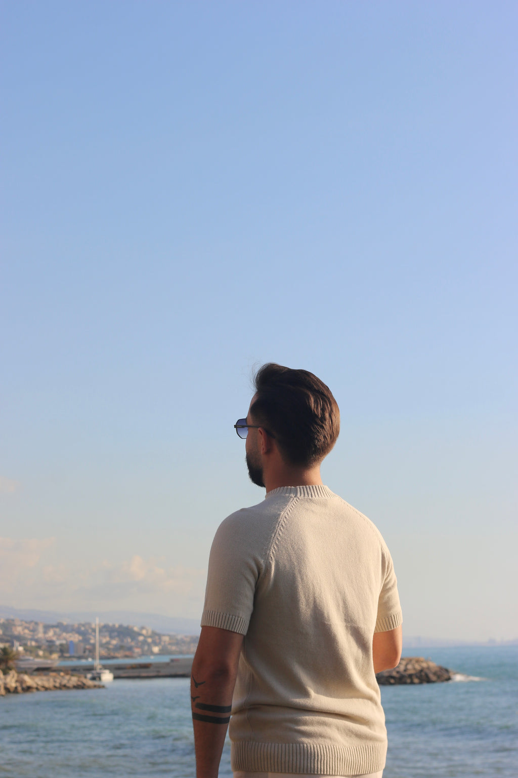 Khaki Knit T-Shirt